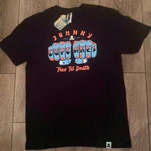 Black True Til Death Johnny Cupcakes shirt